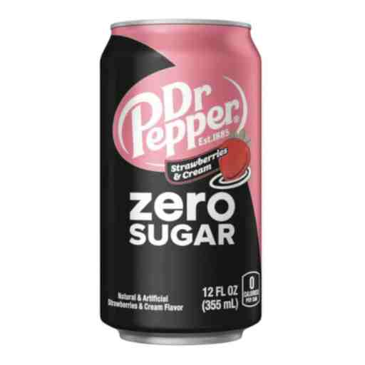 Dr Pepper Strawberries &amp; Cream Zero Sugar